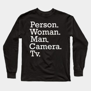 person woman man camera tv shirt, camera man gift shirt T-Shirt Long Sleeve T-Shirt